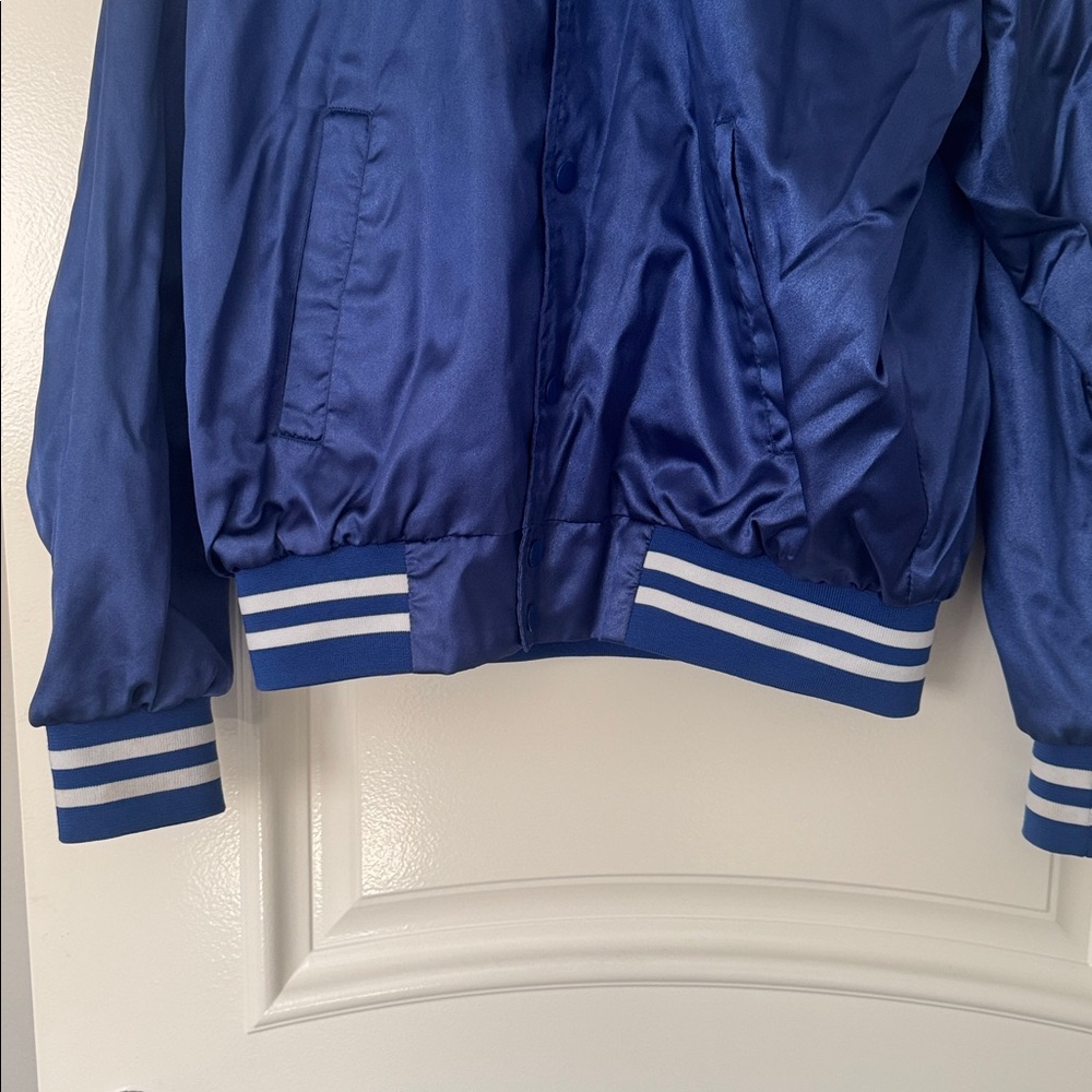 Augusta Sportswear Royal/White Satin Jacket - Size M - Picture 9 of 16